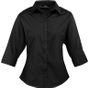 Premier Chemisier popeline manches 3/4 black