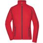 James&Nicholson Ladies' Structure Fleece Jacket red/carbon