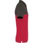 WK Designed To Work Polo bicolore écoresponsable manches courtes unisexe red/dark_grey