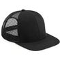 Beechfield Casquette filet Originale à 6 panneaux et visière plate black/black