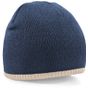 Beechfield Bonnet en tricot bicolore french_navy/stone