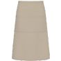 karlowsky XXL Oversized Bistro Apron Basic with Pocket Sand