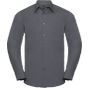 Russell Chemise en Popeline Polyester Coton cintrée manches longues homme convoy_grey