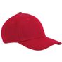 Beechfield Casquette classique 6 panneaux en coton biologique EarthAware rouge classique