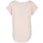 Build Your Brand Ladies Long Slub Tee pink