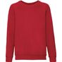 fruit of the loom Classic Raglan Sweat Kids rouge