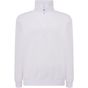 JHK Half zip sweat shirt white