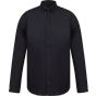 Henbury Men's modern l/s oxford - slim fit black