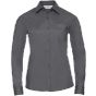 Russell Chemise en Popeline Polyester/Coton classique manches longues femme convoy_grey