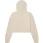 Bella Women's cropped fleece hoodie heather_dust