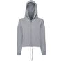 TriDri Sweat à capuche zippé femme en tissu recyclé avec cordon de serrage Tridri® heather_grey