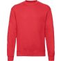 fruit of the loom Classic set-in sweat red