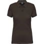 WK Designed To Work Polo manches courtes femme chocolate