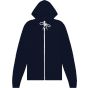 Bella Unisex sponge fleece full-zip hoodie navy