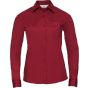 Russell Athletic Ladies' Long Sleeve Classic Polycotton Poplin Shirt classic_red