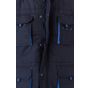 Velilla Gilet matelassé bicolore multipoches navy/sky_blue