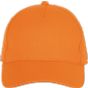 K-up Casquette en coton et polyester recyclés K-loop tracking - 5 panneaux orange