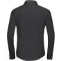 Russell Chemise en Popeline Polyester Coton cintrée manches longues femme black