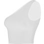 SF Clothing Women´s one shoulder top white