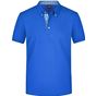 James&Nicholson Men´s Plain Polo - royal/royal/white - S