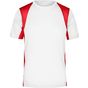 James&Nicholson Men's Running-T-306 white/red