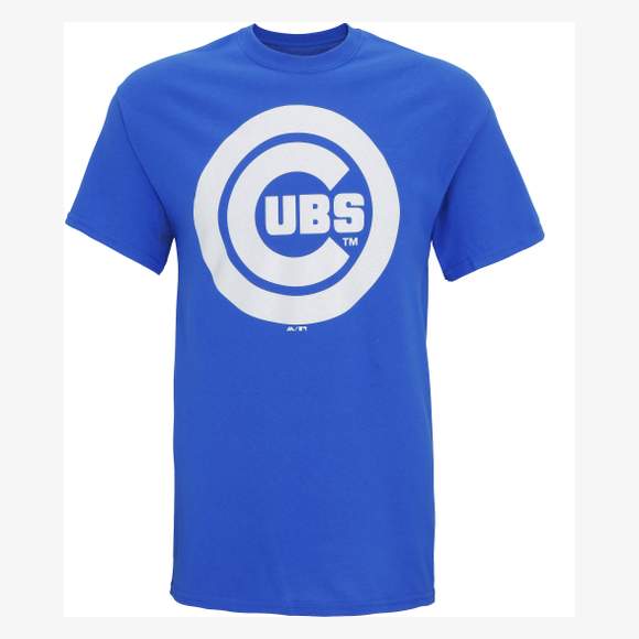 T-shirt logo Chicago Cubs Official American