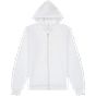 Bella Unisex sponge fleece full-zip hoodie white