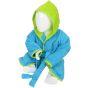 A&R Peignoir Babiezz® Aqua blue / Lime green