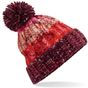 Beechfield Bonnet à pompon Corkscrew cherry_sherbet