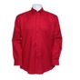 kustom kit Promotional Oxford Shirt Long Sleeve red