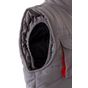 Velilla Gilet matelassé bicolore multipoches grey/red
