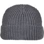 Build Your Brand Recycled Yarn Fisherman Beanie asphalt