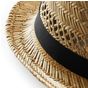 Beechfield Chapeau Trilby d'été en paille natural