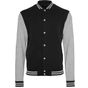 Build Your Brand Sweat College Jacket black/heather_grey