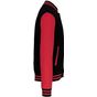 Kariban Blouson molleton teddy Unisexe black/red