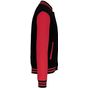 kariban Blouson molleton teddy Unisexe black/red