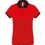 ProAct Polo piqué performance femme red/black