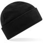 Beechfield Bonnet à revers en polaire recyclé black