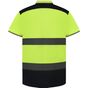 Yoko  Polo bicolore haute visibilité hi_vis_yellow/navy