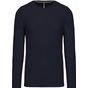 Kariban T-shirt homme manches longues encolure ronde navy