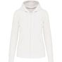 Kariban Sweat-shirt à capuche écoresponsable à fermeture zippée femme white