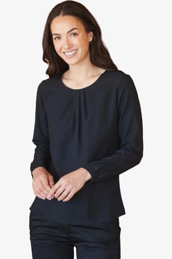 Image produit Ladies' pleat front l/s blouse