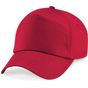Beechfield Casquette Original 5 panneaux  rouge classique