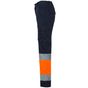 Velilla Pantalon stretch bicolore navy/fluo_orange