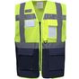 yoko Gilet haute visibilité top cool management hi_vis_yellow/navy