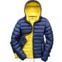 Result Womens Snow Bird hooded jacket navy/yellow
