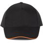 K-up Casquette avec sandwich contrasté - 5 panneaux  black/orange