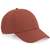 Beechfield Casquette à 6 panneaux en coton biologique terracotta