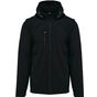 Kariban Veste Softshell 3 couches à capuche avec manches amovibles unisexe - black - L
