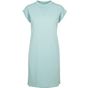 Build Your Brand Ladies Turtle Extended Shoulder Dress - blue_mint - M